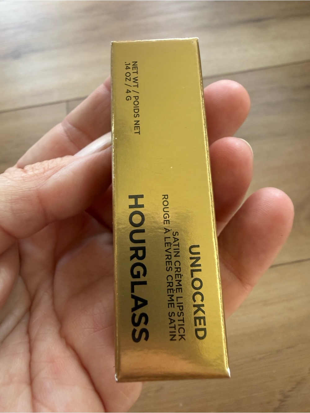 Hourglass Unlocked Satin Crème Lipstick — Larch 308